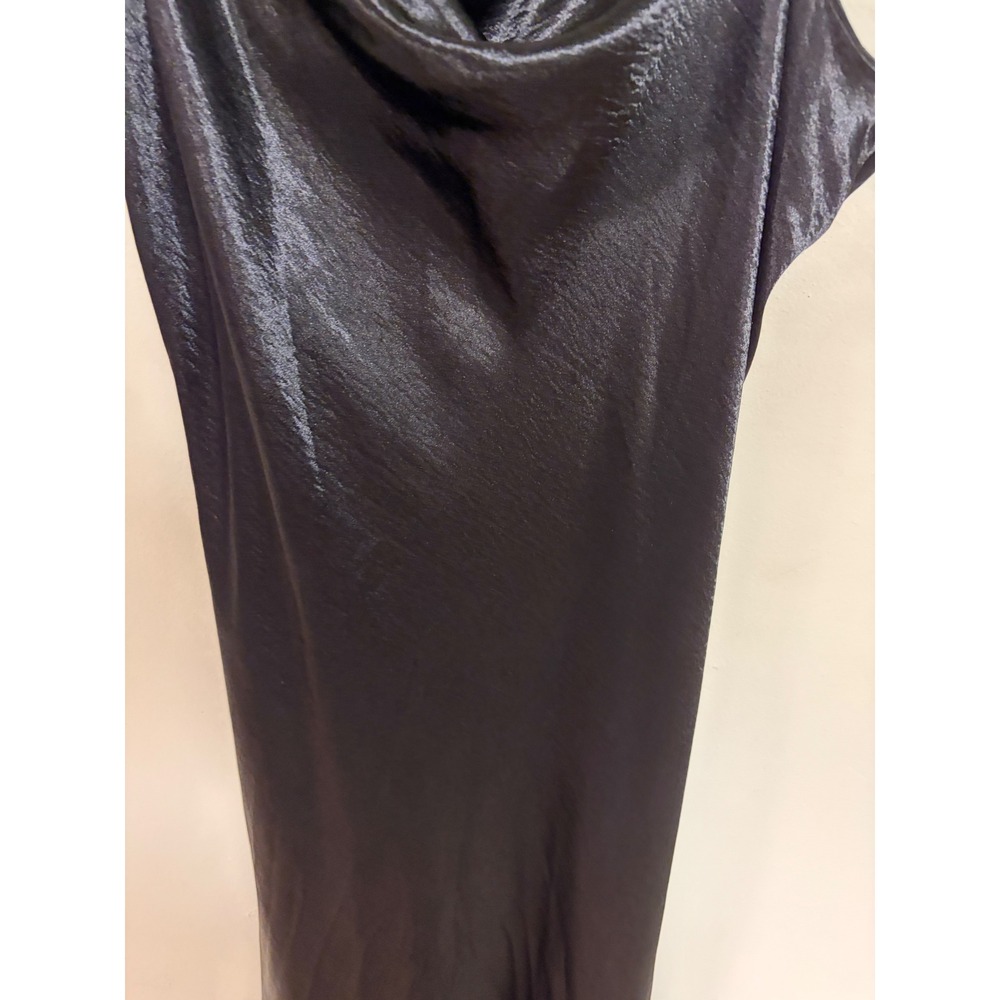 Standards & Practices Black Satin Cowl Neck Slip Midi Dress 3X - Picture 9 of 14